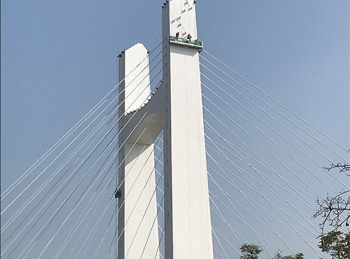 深圳福田-落馬洲通道橋J3主塔維修工程