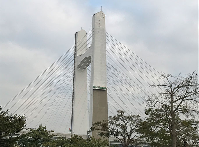 深圳福田-落馬洲通道橋J3主塔維修工程
